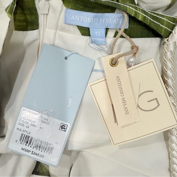 Antonio Melani M.G. Style Finley Linen Blend Sweetheart Neck Maxi Dress NWT $249 - Picture 15 of 16